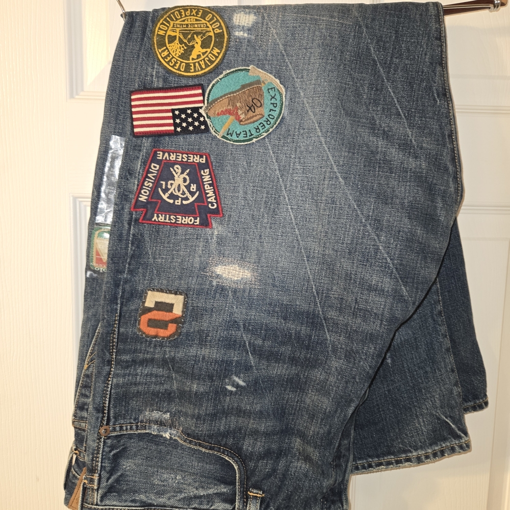 Polo Ralph Lauren Men's Vintage Classic Fit Distressed Jeans.